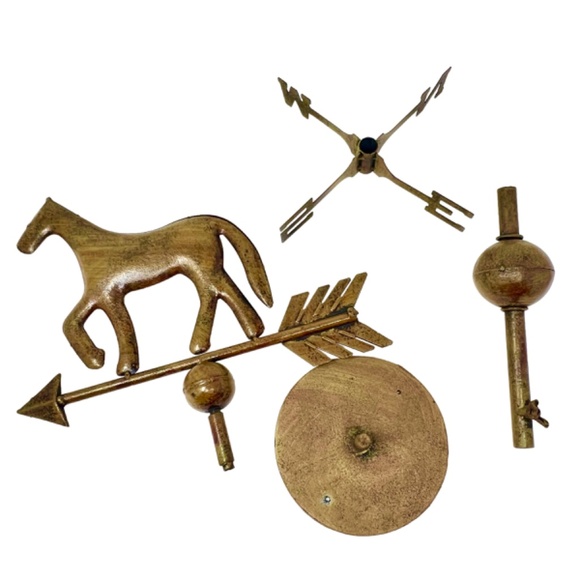 Vintage Rustic Trotting Horse Tabletop Weathervane decorative brown metal - Picture 13 of 14